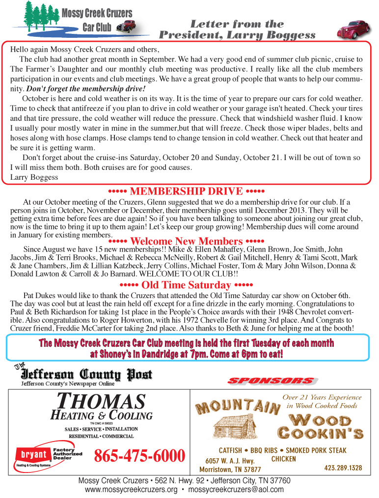 October 2012 Newsletter Page 5